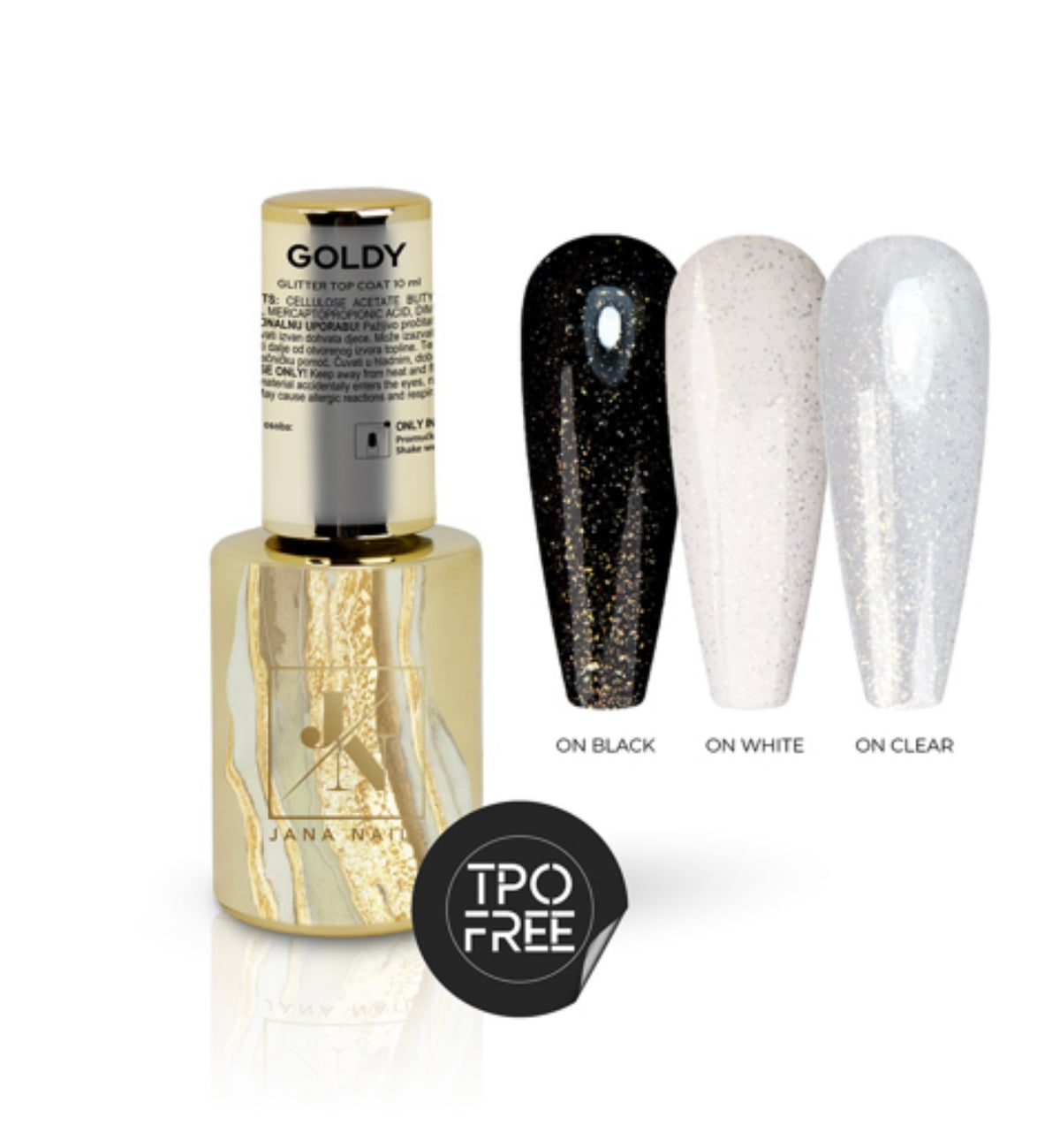 Goldy glitter • Top coat