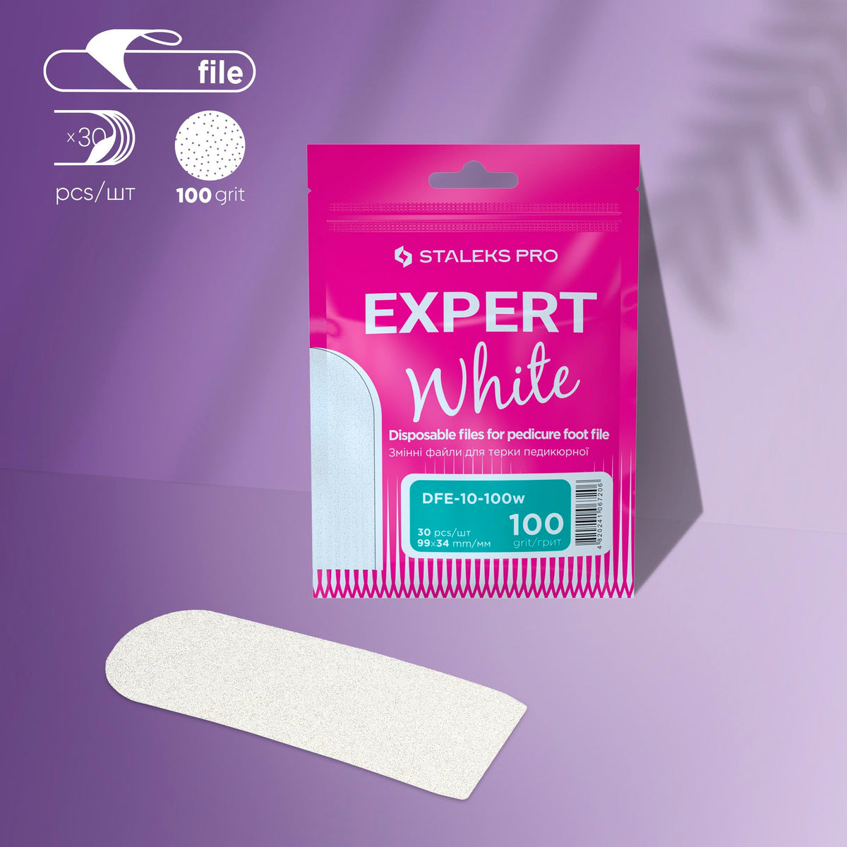 Ricambi adesivi per Raspa in metallo EXPERT 10 (30 pezzi) Bianco