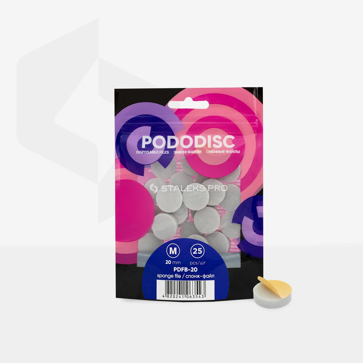 Dischi di spugna per PODODISC Disco Pedicure Staleks PRO M (25 Pz)