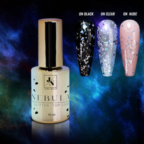 Nebula glitter top coat