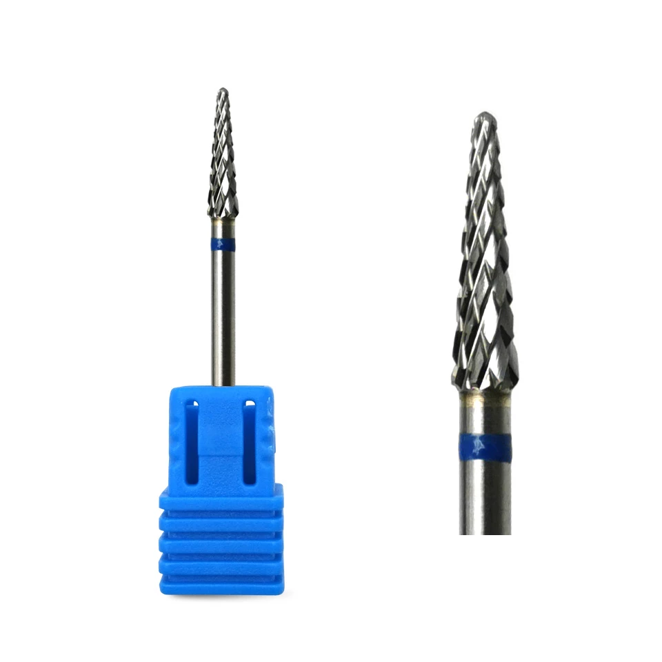 Punta Carbide Cono Piccola, blue, diametro 3 mm - lunghezza punta 12 mm