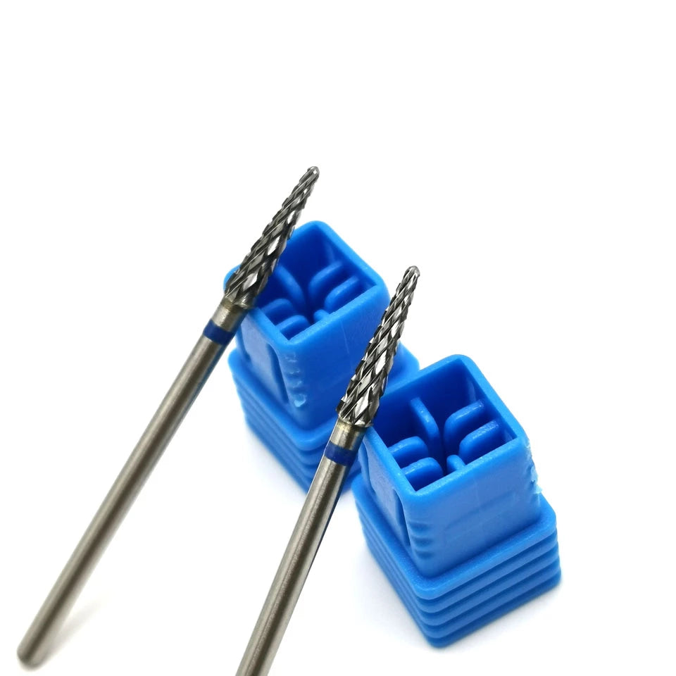 Punta Carbide Cono Piccola, blue, diametro 3 mm - lunghezza punta 12 mm