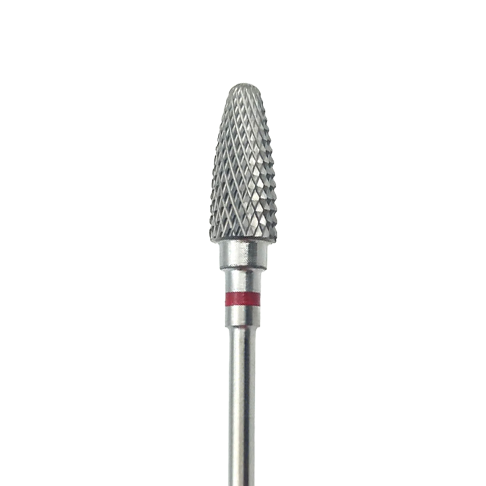 Punta Carbide Conica, rossa, diametro 6 mm - lunghezza punta 15 mm