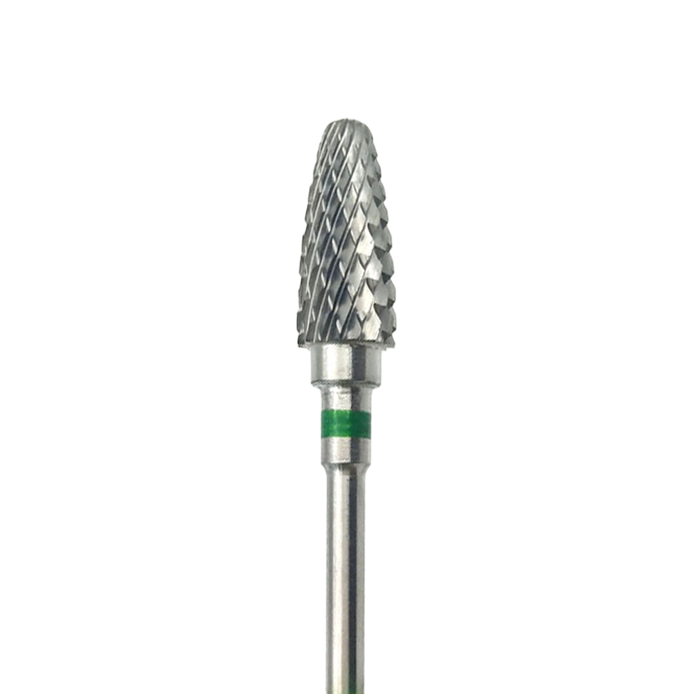 Punta Carbide Conica, verde, diametro 6 mm - lunghezza punta 15 mm